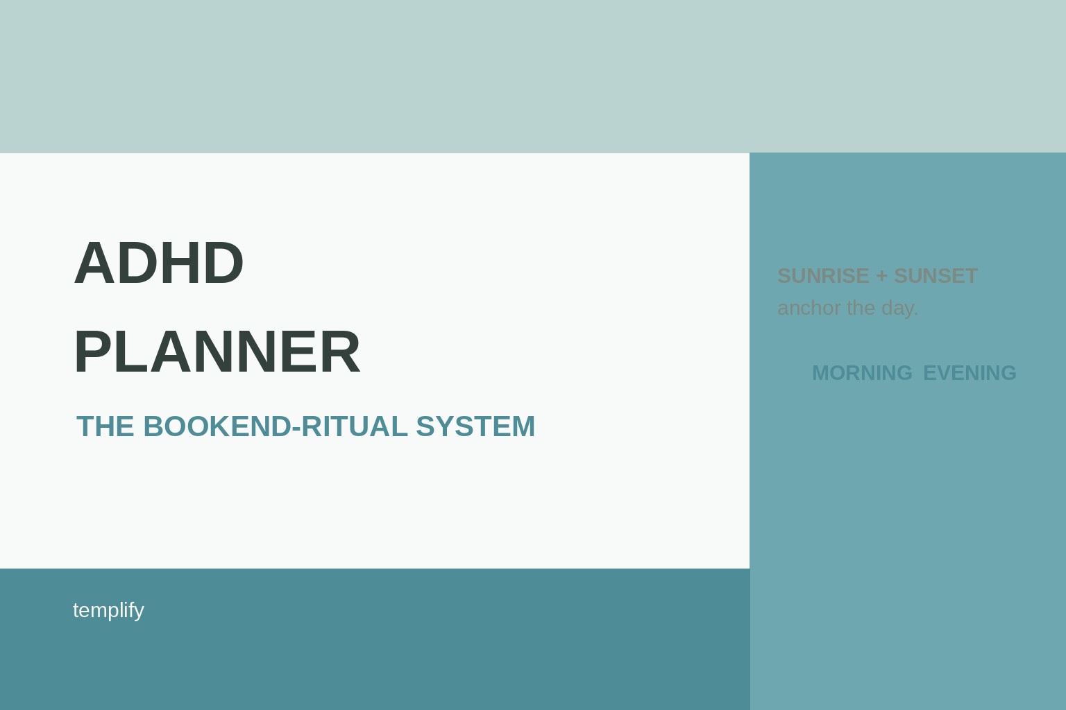 ADHD Routine Reset Planner preview 2