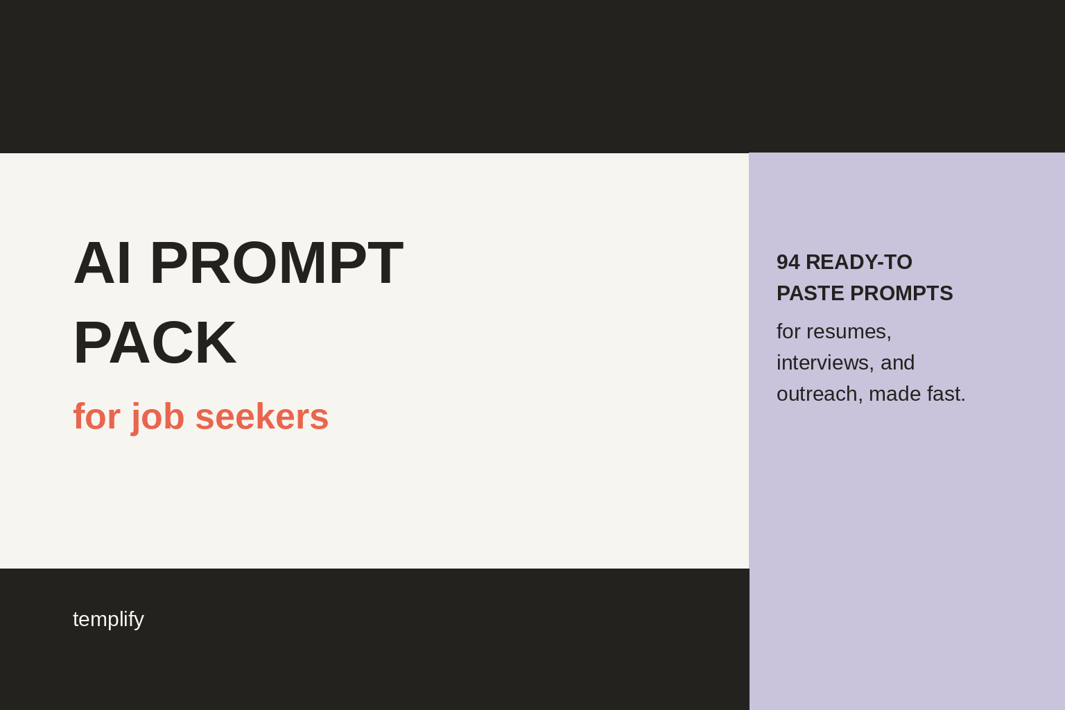 AI Prompt Pack for Job Seekers preview