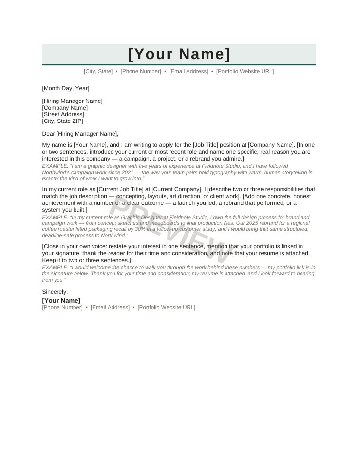 ATS-Friendly Resume & Cover Letter Pack: Creative Professional preview 2