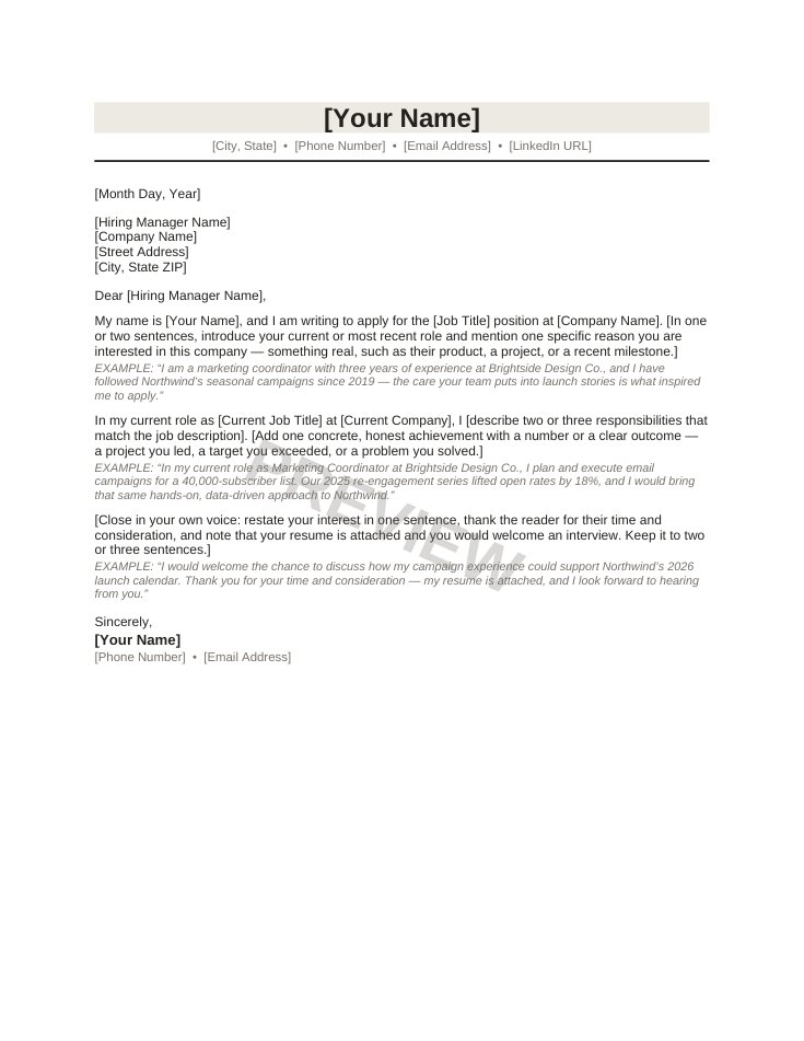 ATS-Friendly Resume & Cover Letter Pack: Modern Professional preview 2