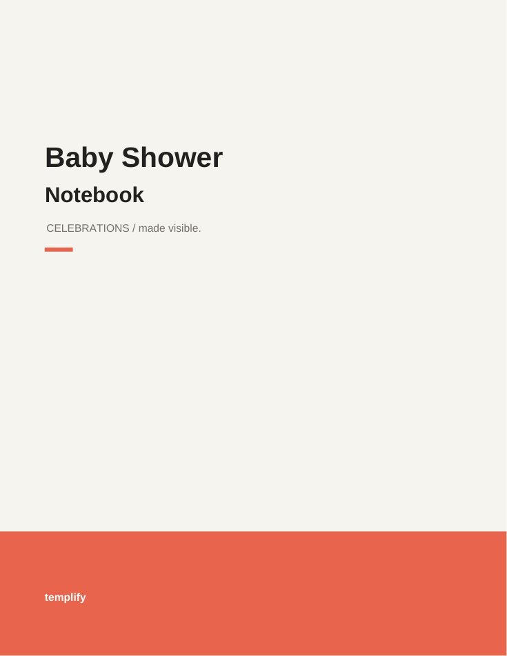 Baby Shower Notebook preview