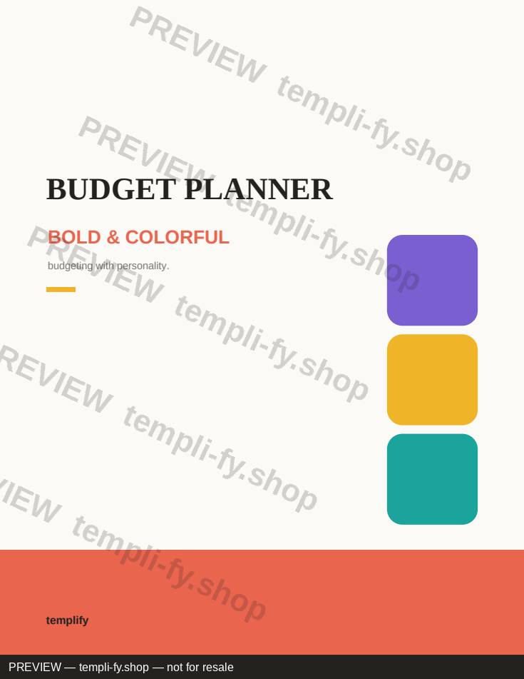 Budget Planner Design Collection preview 2