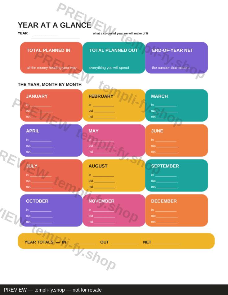 Budget Planner Design Collection preview 3
