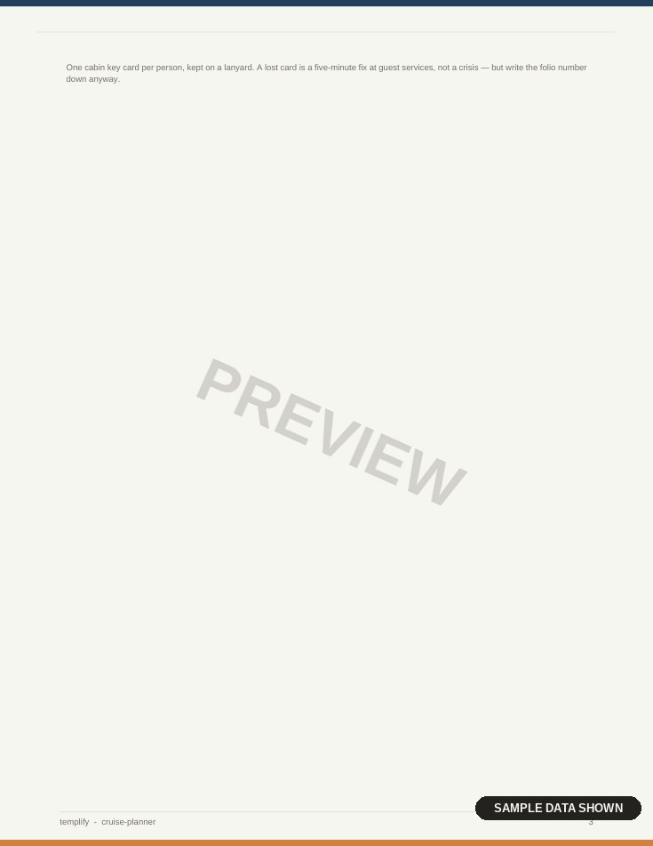 Cruise Planner preview 2
