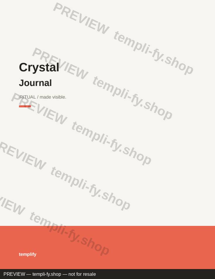Crystal Journal preview