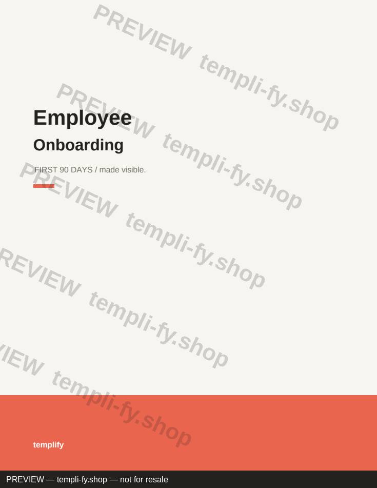 Employee Onboarding Pack preview