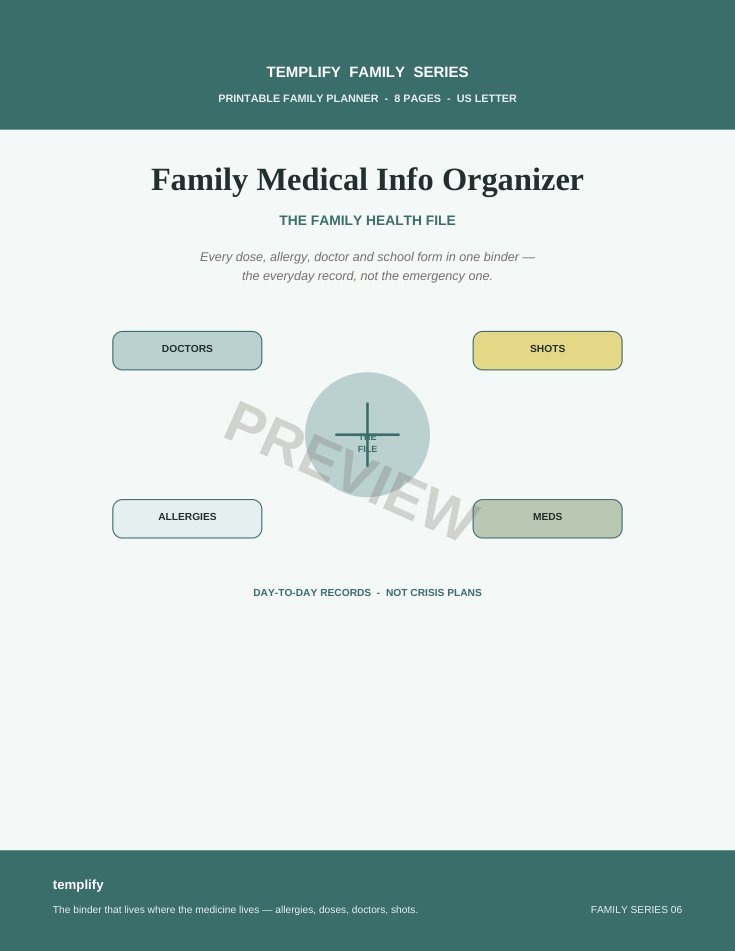 Family Medical Info Organizer preview