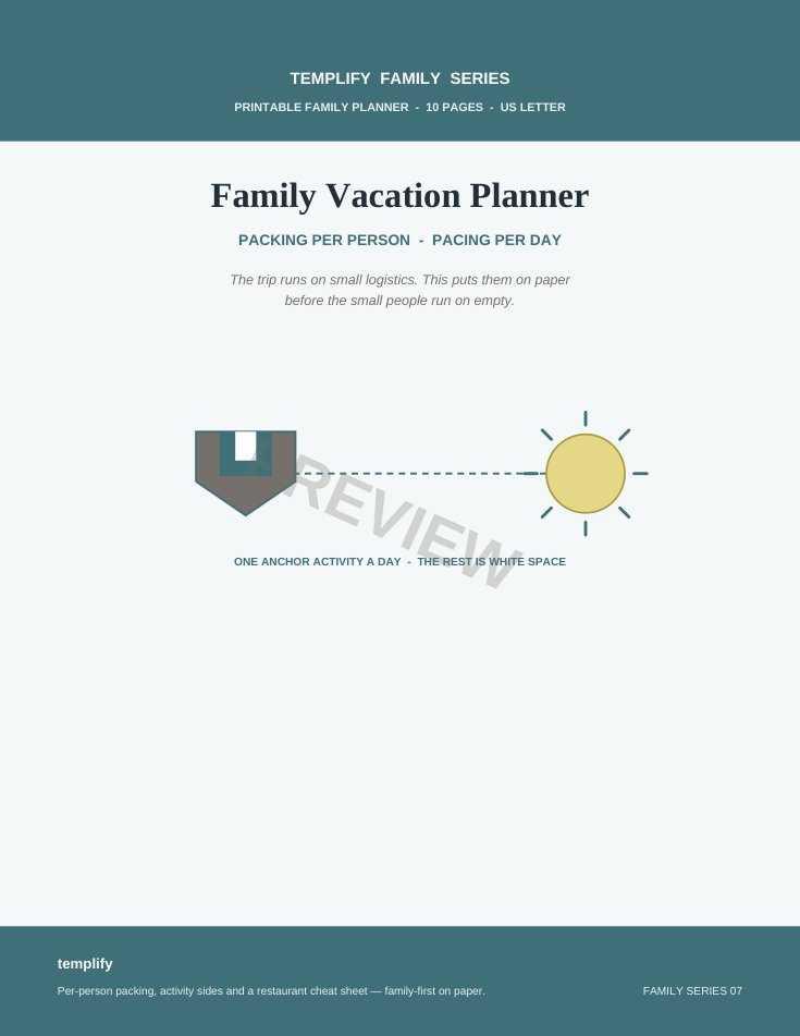 Family Vacation Planner preview