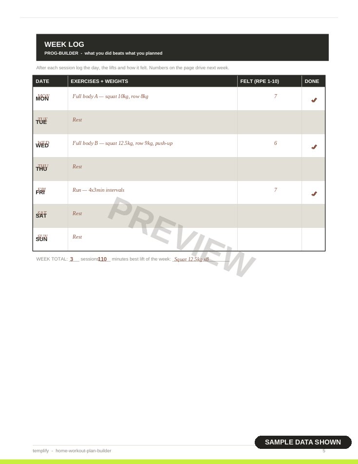 Fitness & Wellness Planner Design Collection preview