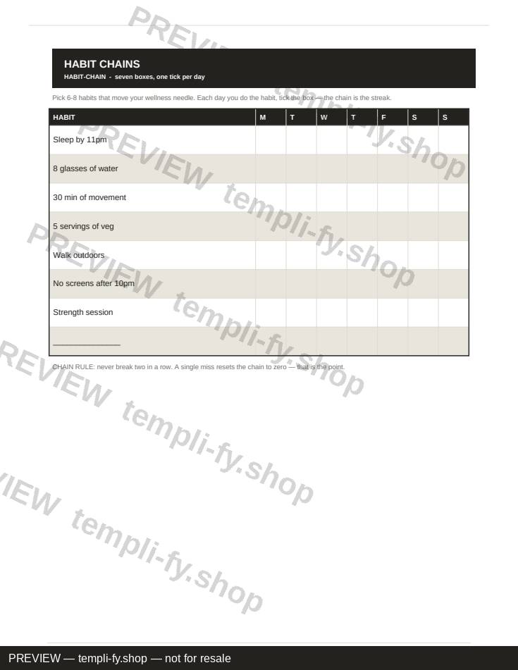 Fitness & Wellness Planner Design Collection preview 3