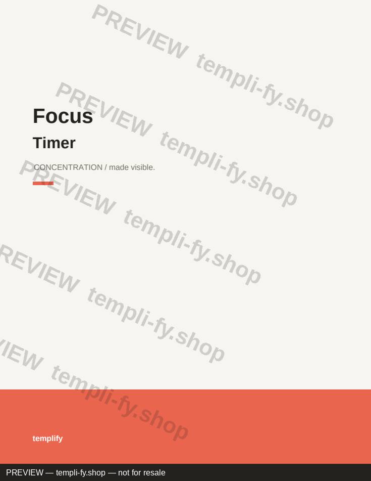 Focus Timer preview