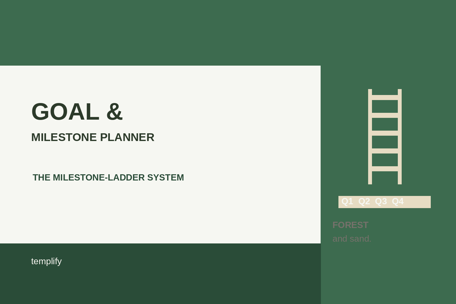 Goal & Milestone Planner preview 2