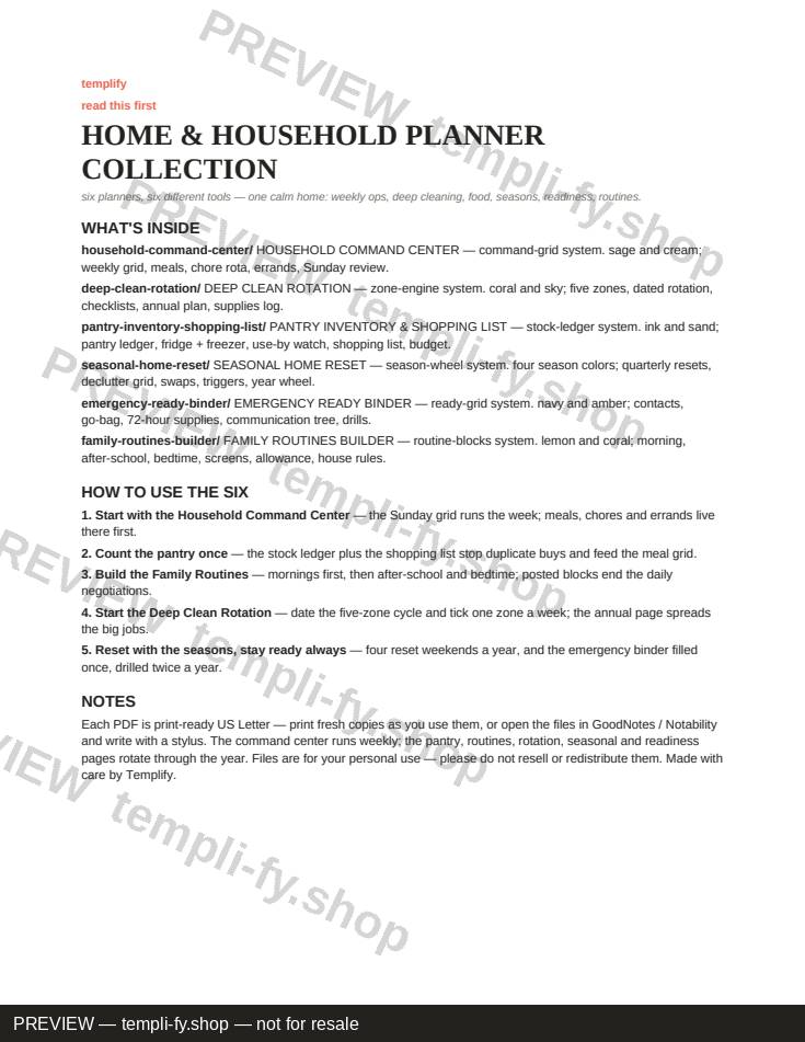 Home & Household Planner Design Collection preview 2