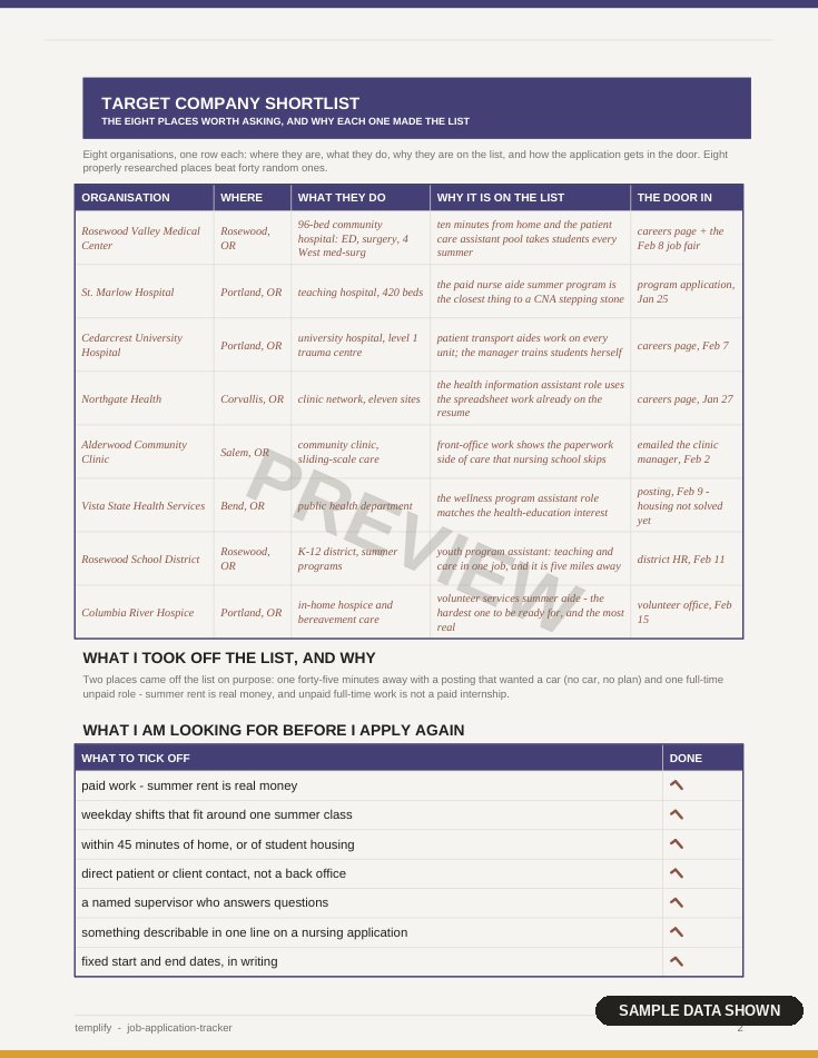 Job Application Tracker preview