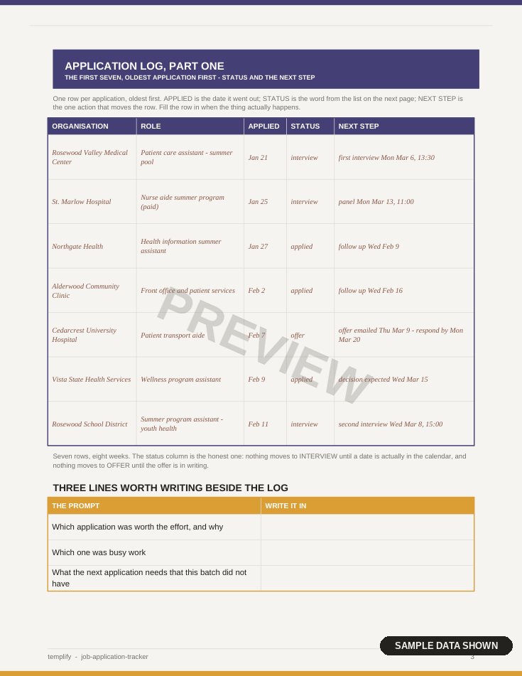 Job Application Tracker preview 2