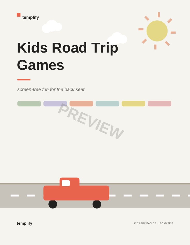 Kids Road Trip Games preview