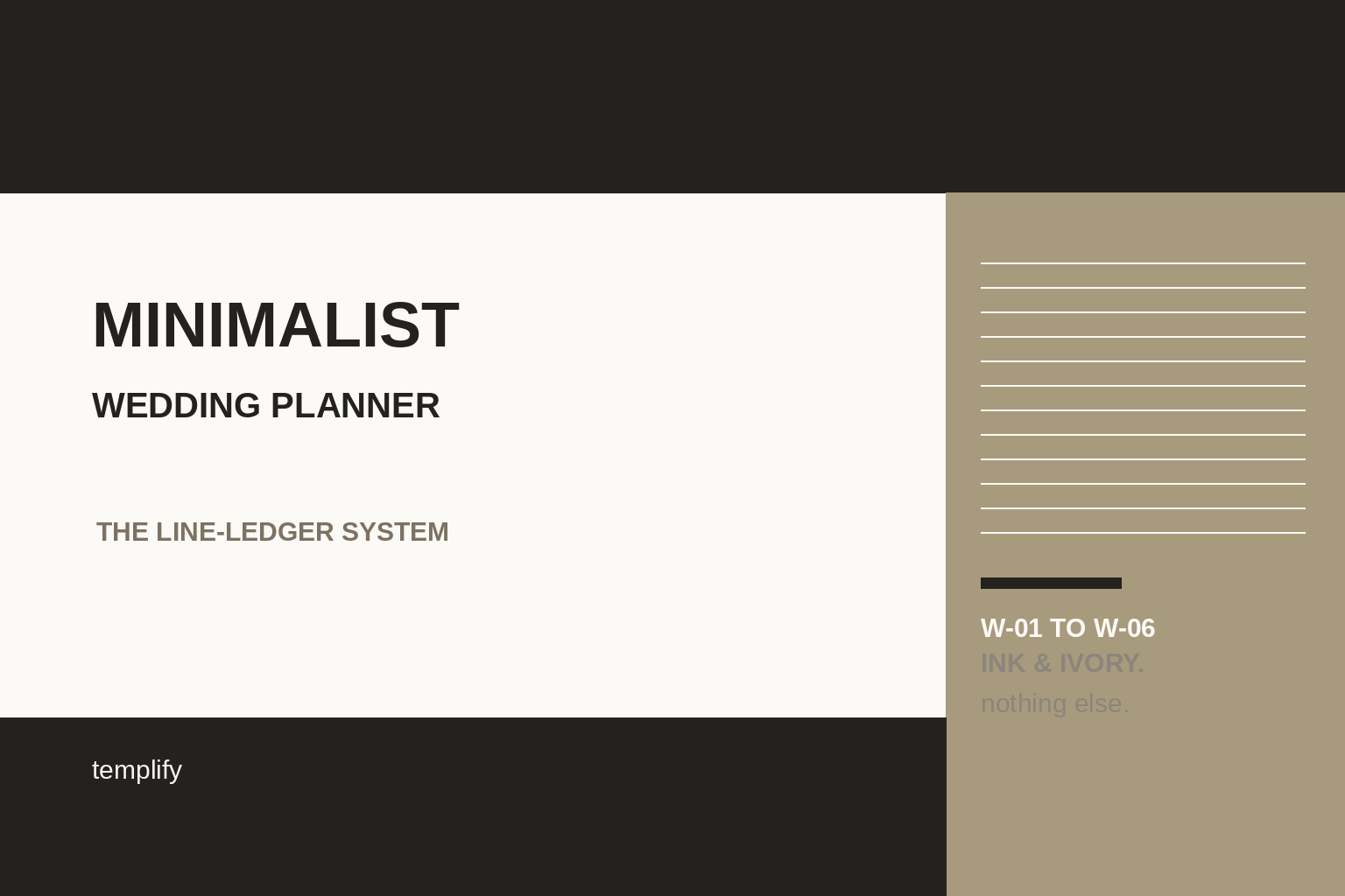 Minimalist Wedding Planner preview 2