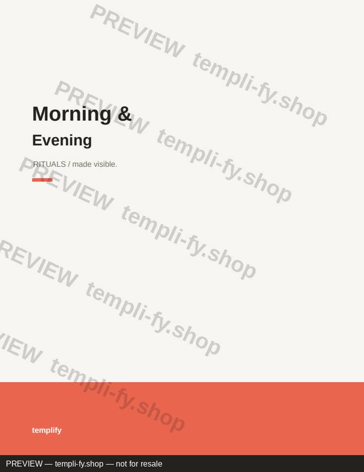 Morning & Evening Routines preview