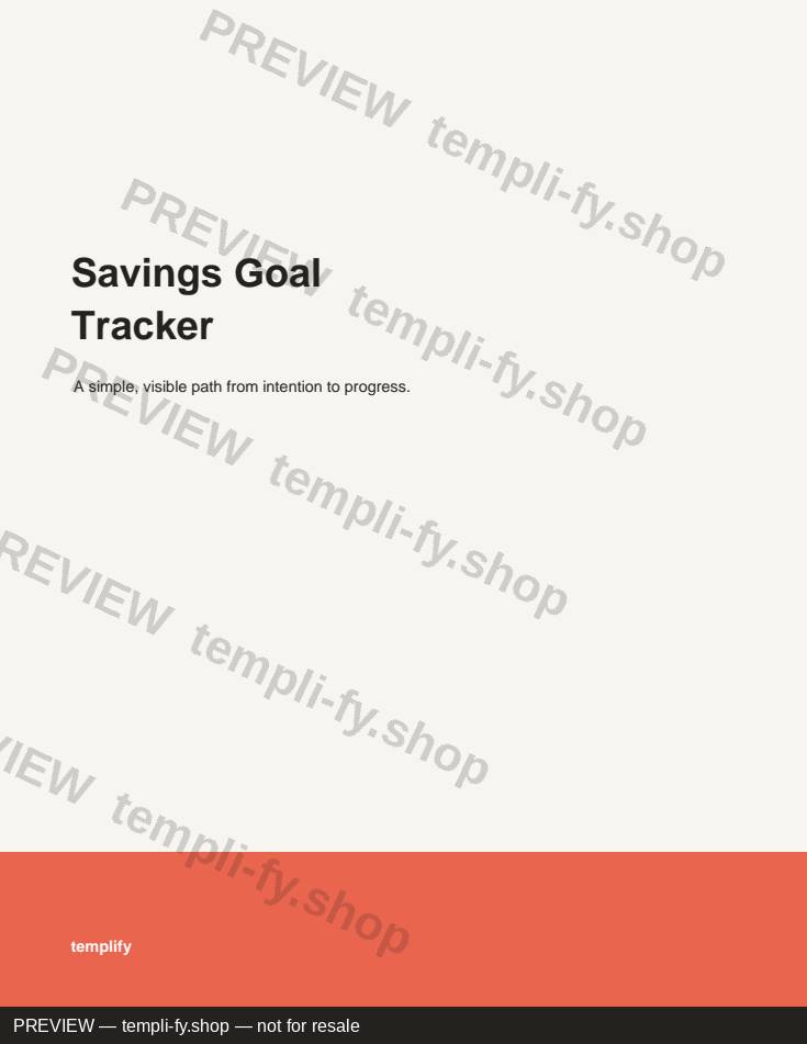 Savings Goal Tracker preview