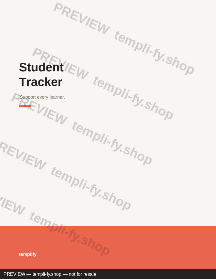 Student Tracker preview