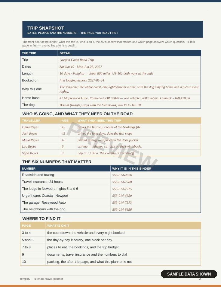 Ultimate Travel Planner preview