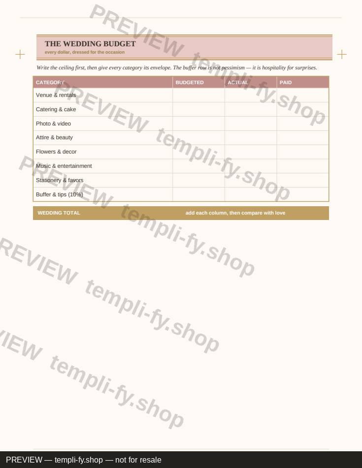 Wedding Planner Design Collection preview 3