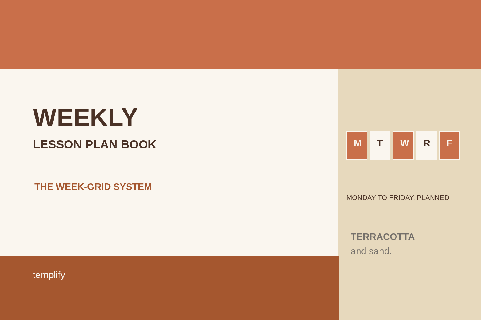 Weekly Lesson Plan Book preview 2